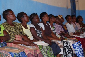 Adult literacy class